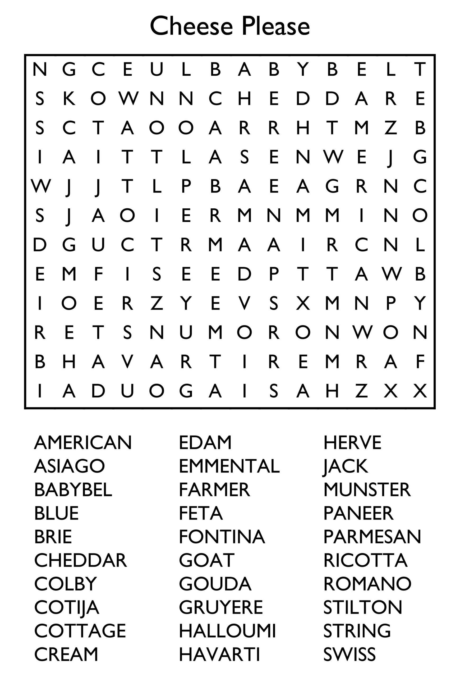 10 Free Printable Word Search Puzzles for Word Search Free Printable Puzzles