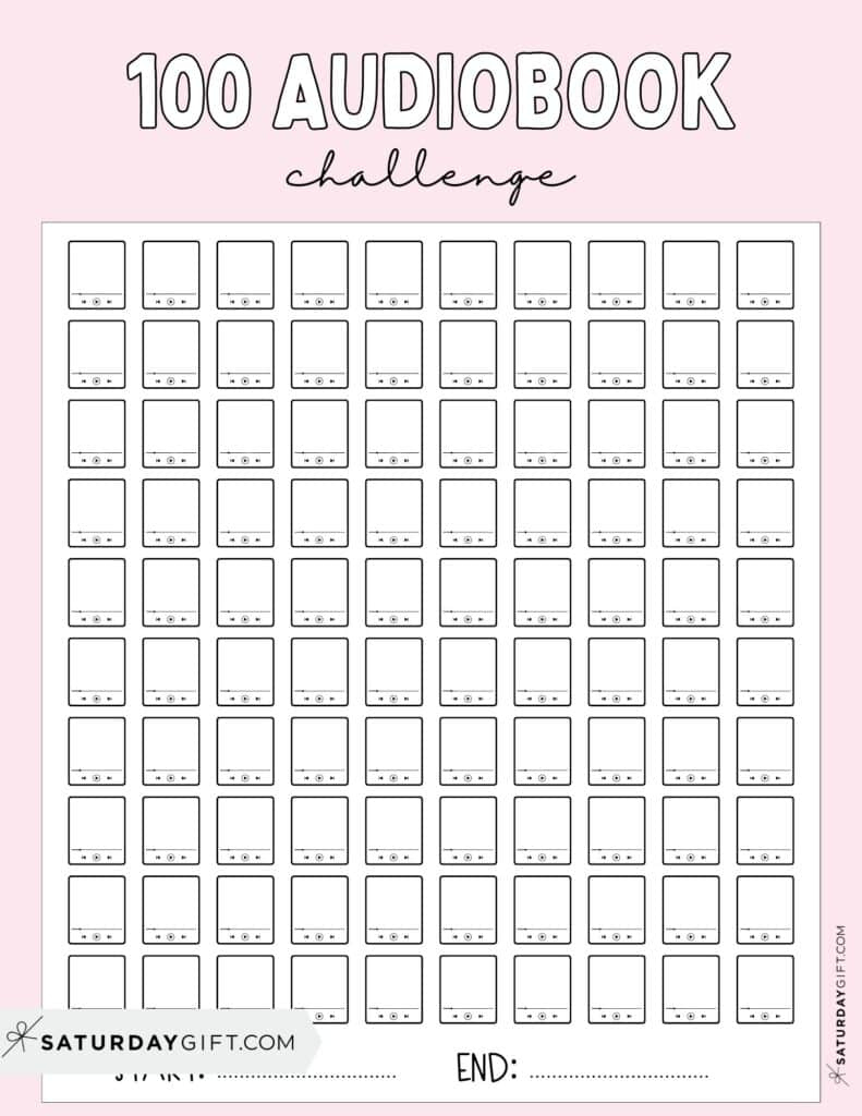 100 Book Challenge Template - 34 Free Printables | Saturdaygift with regard to 100 Book Reading Chart Printable Free