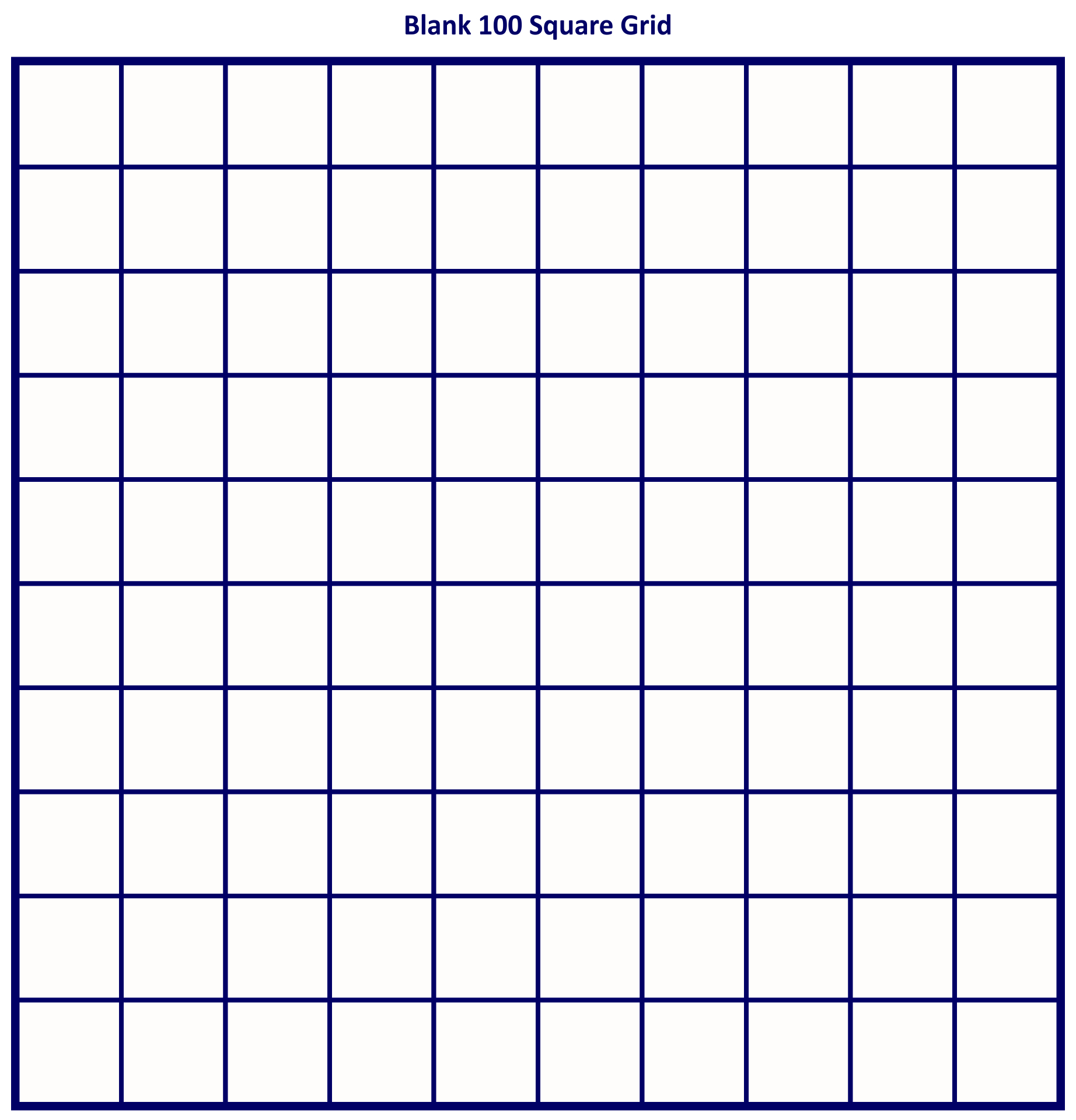 100 Square Grid - 10 Free Pdf Printables | Printablee - Worksheets in Free 100 Square Grid Printable