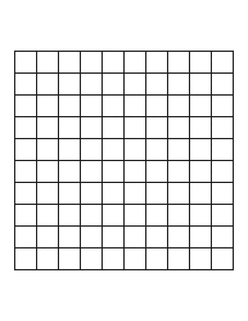 1010 Grid | Clipart Etc in 10 X 10 Grid Printable