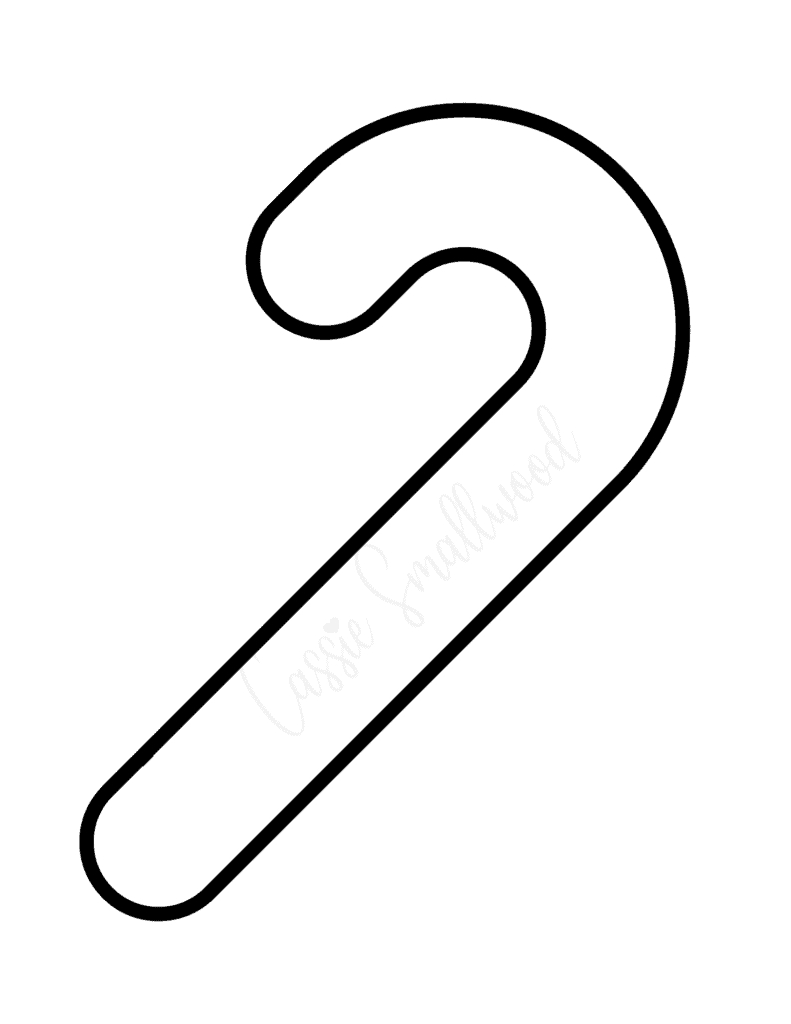 17 Awesome Candy Cane Templates - Cassie Smallwood intended for Candy Cane Cut Out Printable