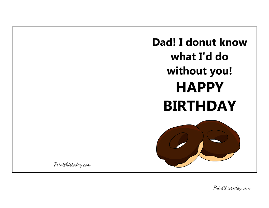 18 Cute And Elegant Free Printable Birthday Cards For Dad for Free Printable Birthday Cards For Father