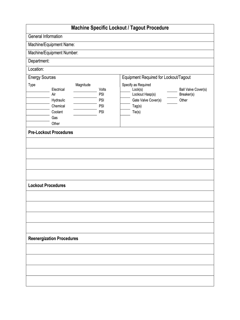 2010 Lockout Tagout Training: Fill Out & Sign Online | Dochub in Printable Lockout Tagout Template Excel