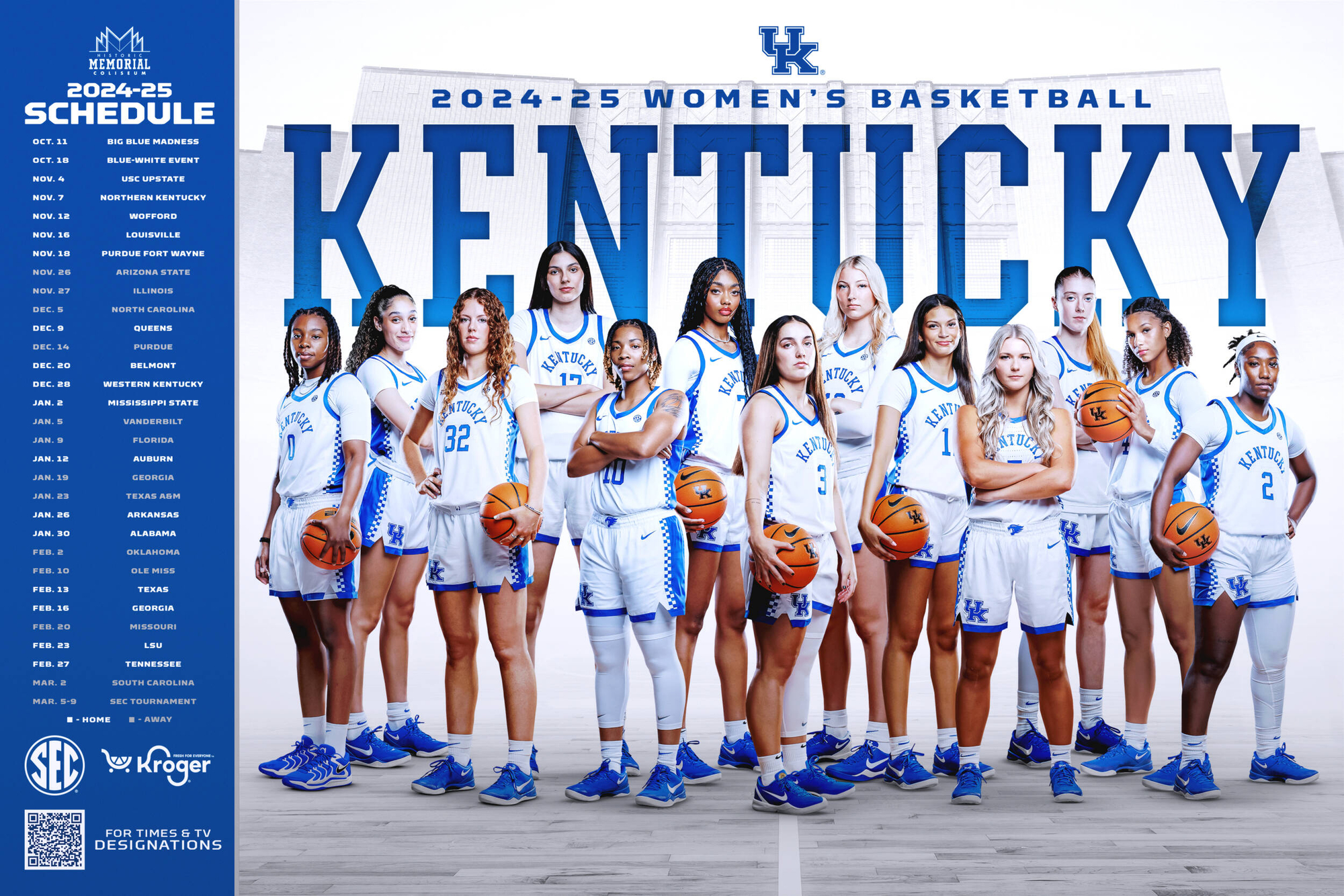 2024-25 Kentucky Men'S And Women'S Basketball Posters Unveiled intended for University Of Kentucky Basketball Schedule 24 25 Printable