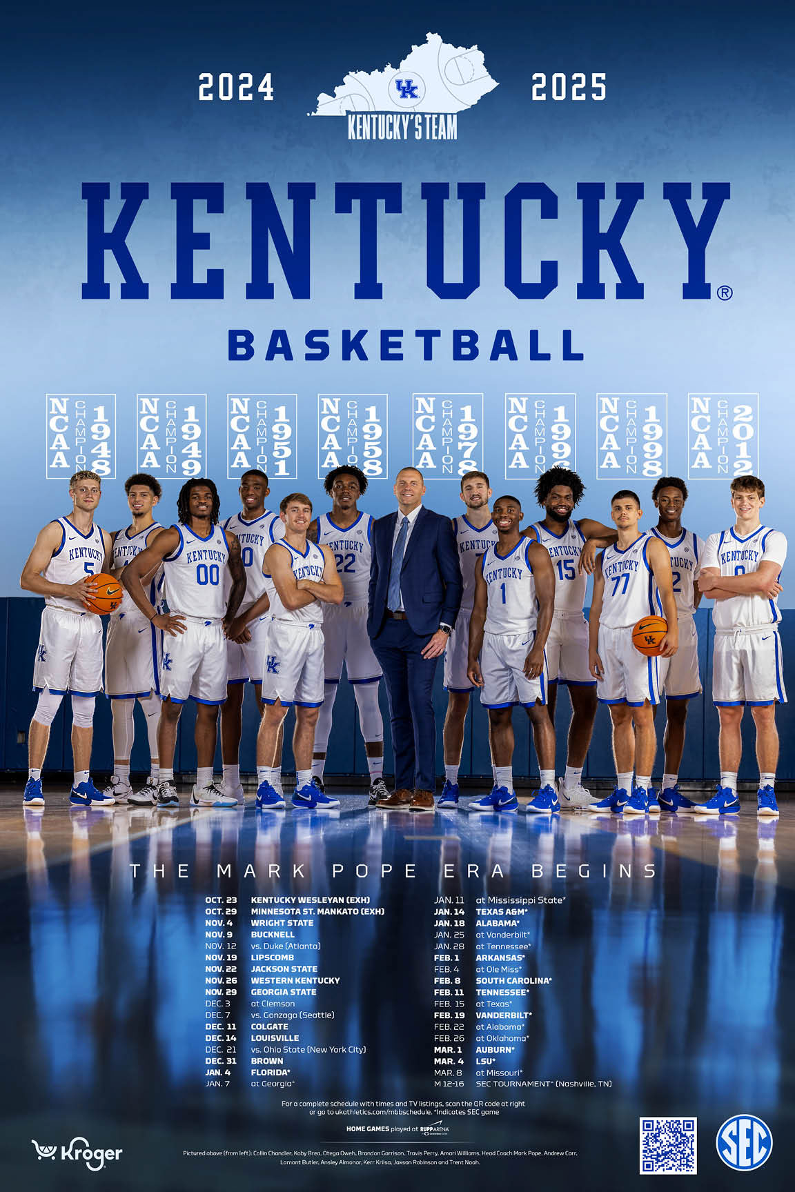 2024-25 Kentucky Men'S And Women'S Basketball Posters Unveiled with regard to University Of Kentucky Basketball Schedule 24 25 Printable