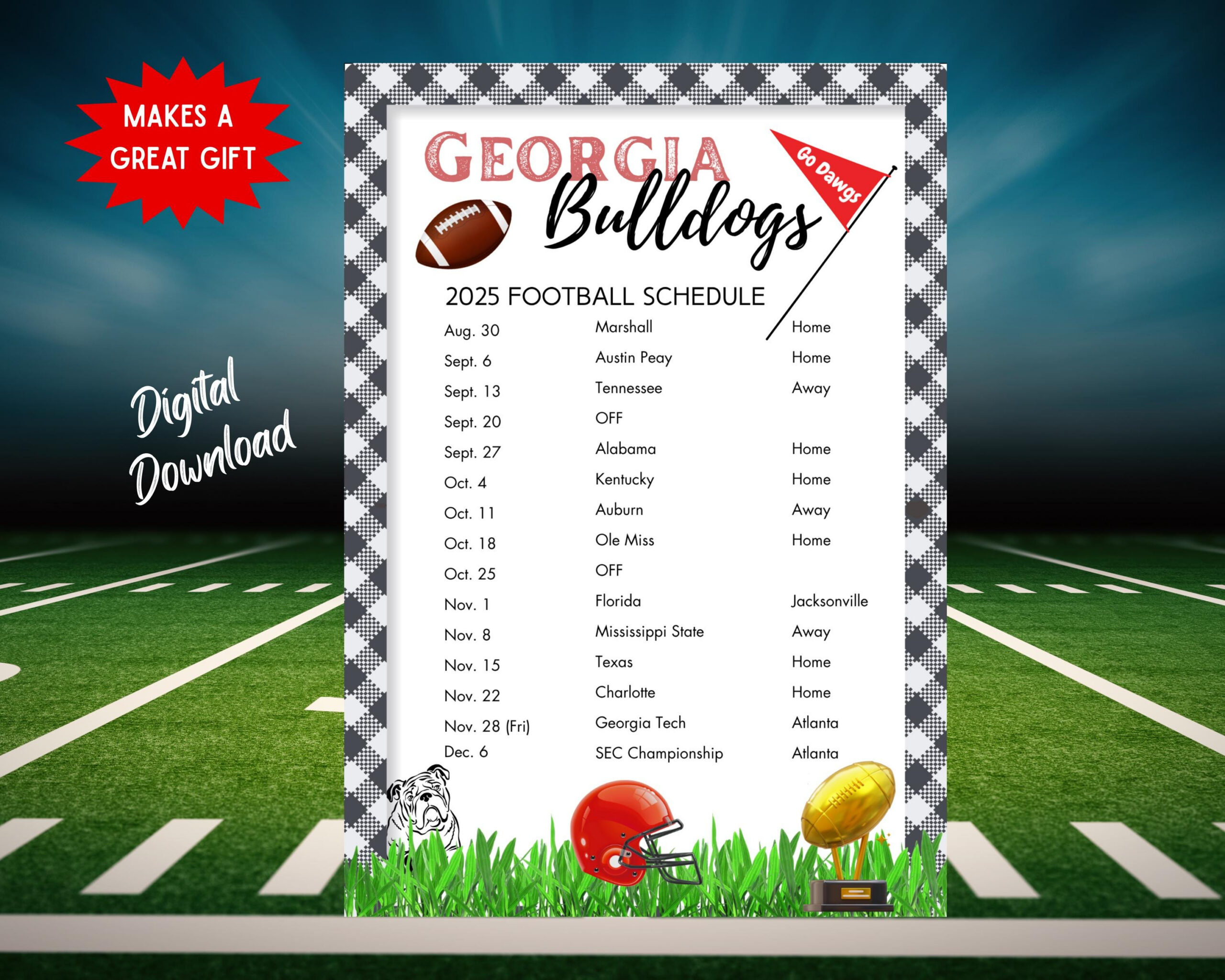 2025 Georgia Football Schedule | Ga Football Games | Printable with regard to Georgia Bulldogs Printable Football Schedule