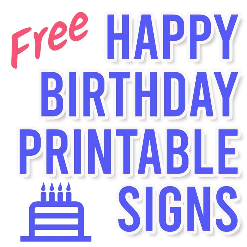23 Free Printable Happy Birthday Signs | Parties Made Personal in Happy Birthday Free Printable Sign