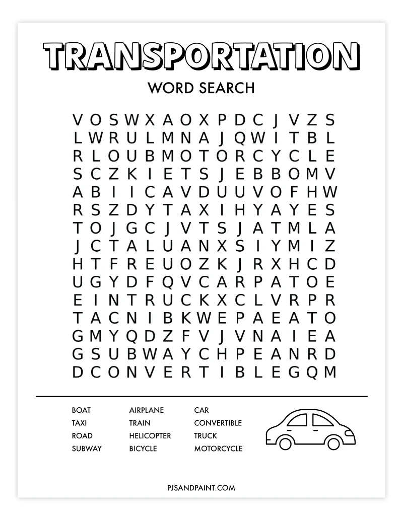 23 Free Printable Word Searches - Pjs And Paint inside Free Printable Word Searches