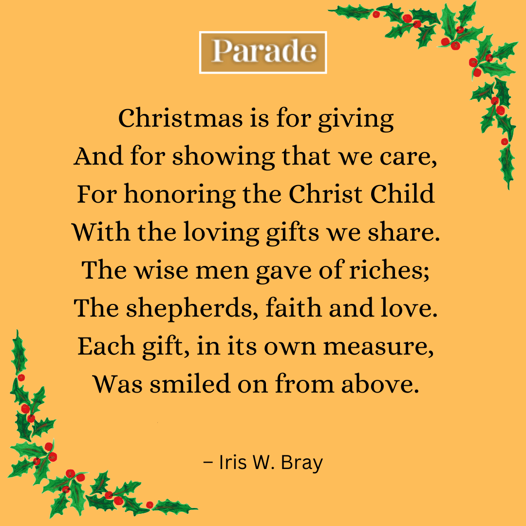 30 Best Christmas Poems For Kids And Adults - Parade throughout Short Christmas Poems For Children'S Church Printable