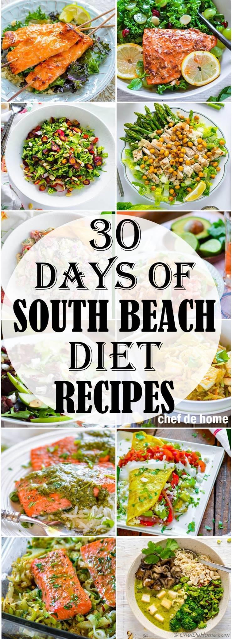 30 Days Of South Beach Diet - Recipes | Chefdehome within South Beach Phase 1 Food List Printable