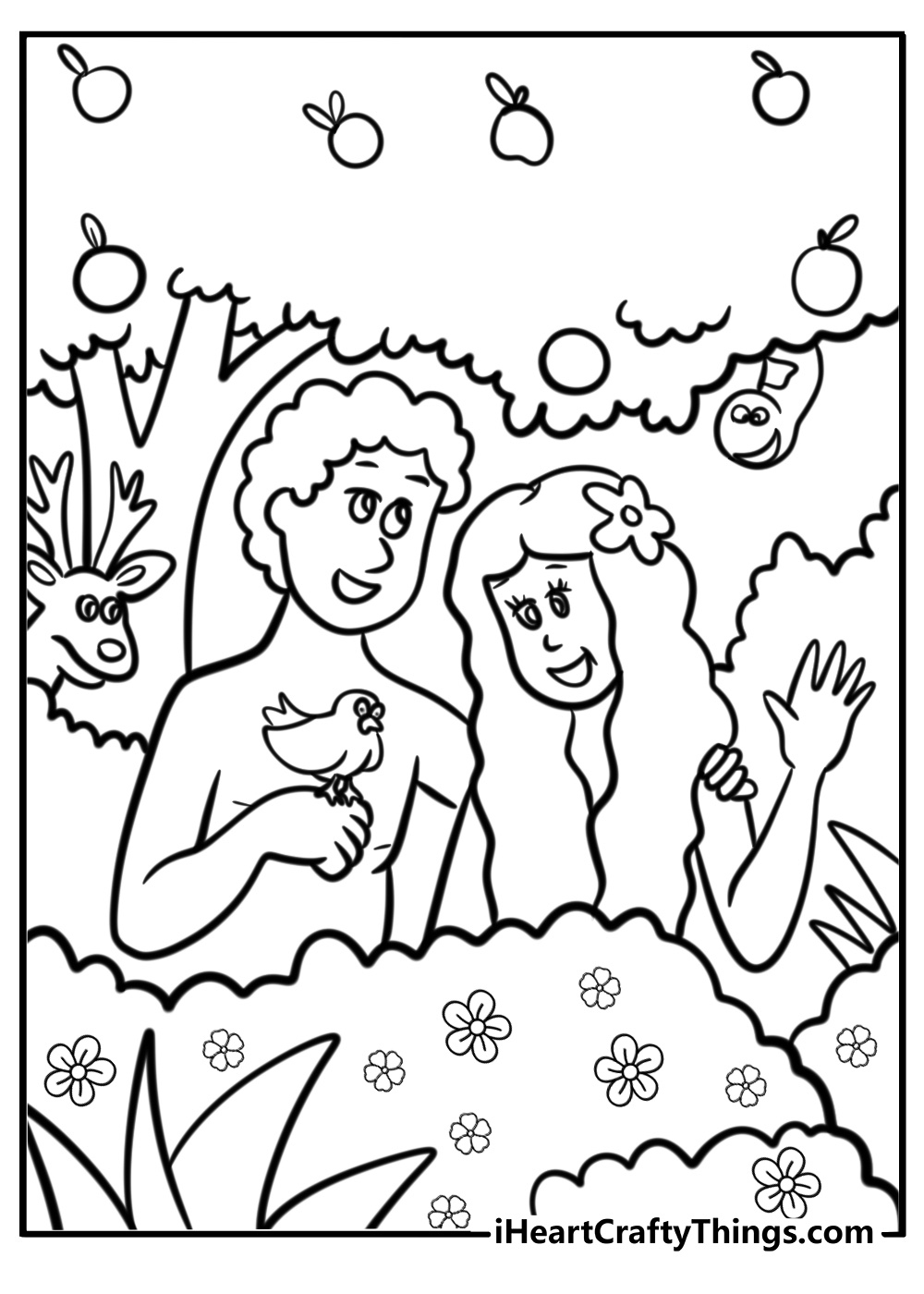 30 New Adam And Eve Coloring Pages (100% Free To Print) intended for Adam and Eve Free Printables