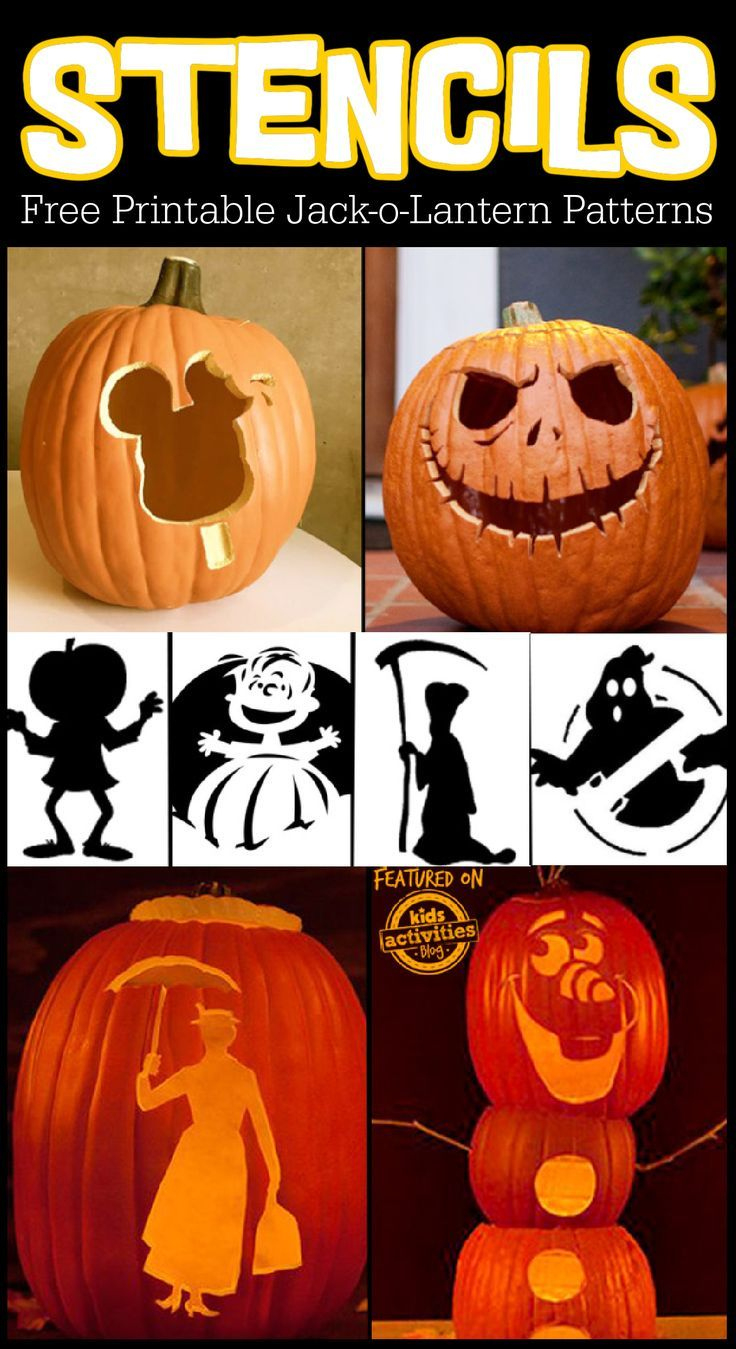 35 Jack O Lantern Stencil Patterns: Print & Carve! regarding Jack O Lantern Designs Printable