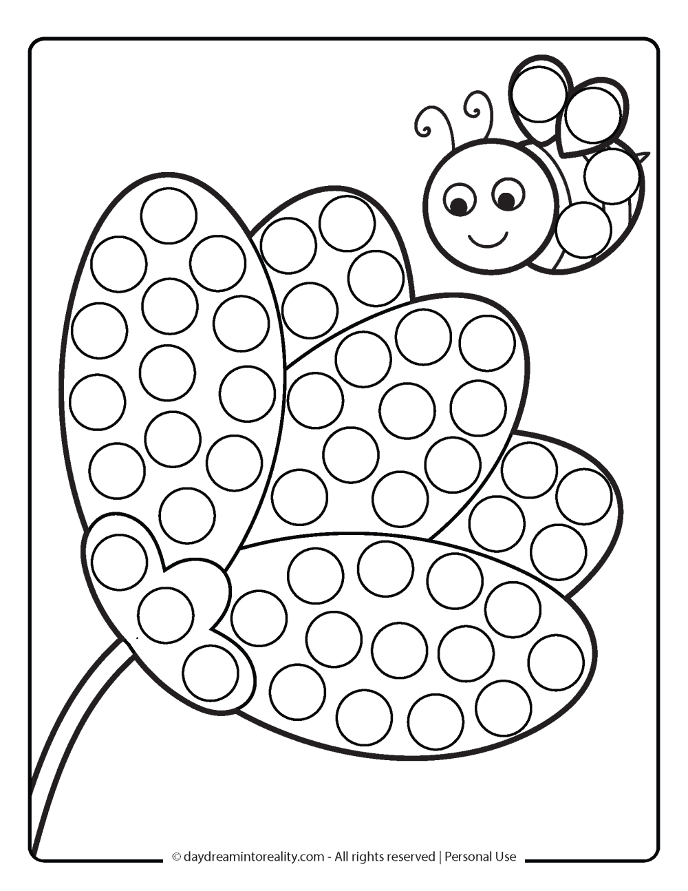 35+ Spring Dot Marker Pages | Free Pdf Printables! ~ Daydream Into pertaining to Do A Dot Art Printables