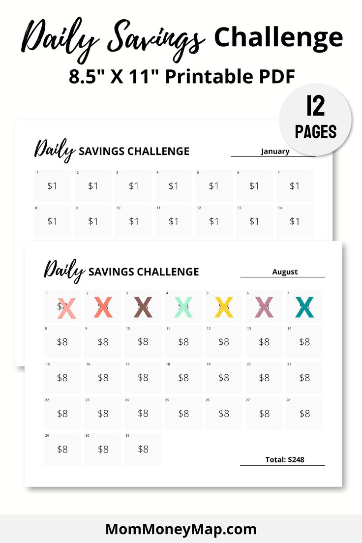 365 Day Saving Money Challenge Chart Printable Pdf inside 365 Day Saving Money Challenge Printable