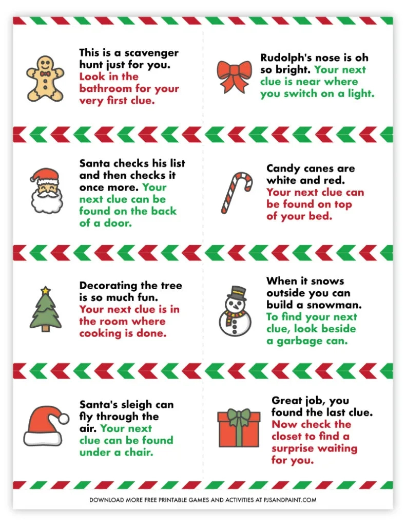 37 Free Printable Christmas Games And Activities - Pjs And Paint inside Printable Christmas Party Games For Adults