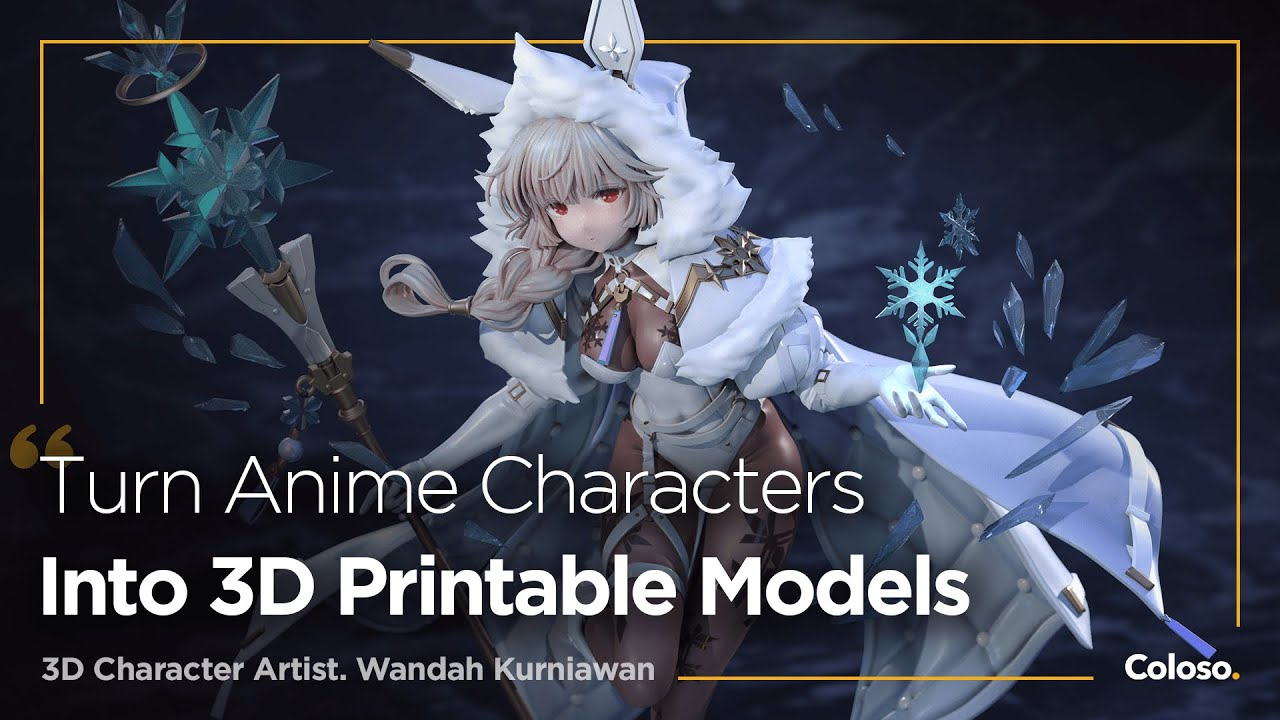 3D Character Artist - Wandah Kurniawan throughout Turning Anime Characters Into 3D Printable Models