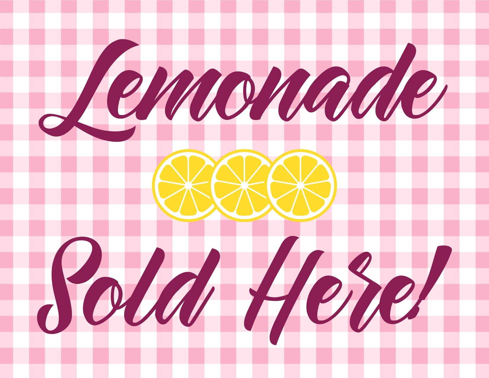 4 Printable Signs For Your Next Lemonade Stand! - Kosher within Free Printable Lemonade Sign Printable