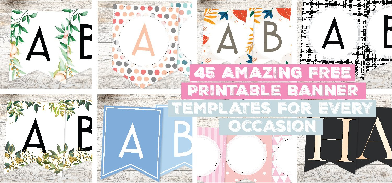 45 Amazing Free Printable Banner Templates For Every Occasion within Online Banner Maker Free Printable