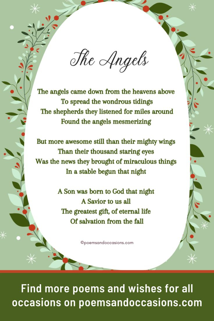 5 Short And Sweet Religious Christmas Poems intended for Short Christmas Poems For Children'S Church Printable
