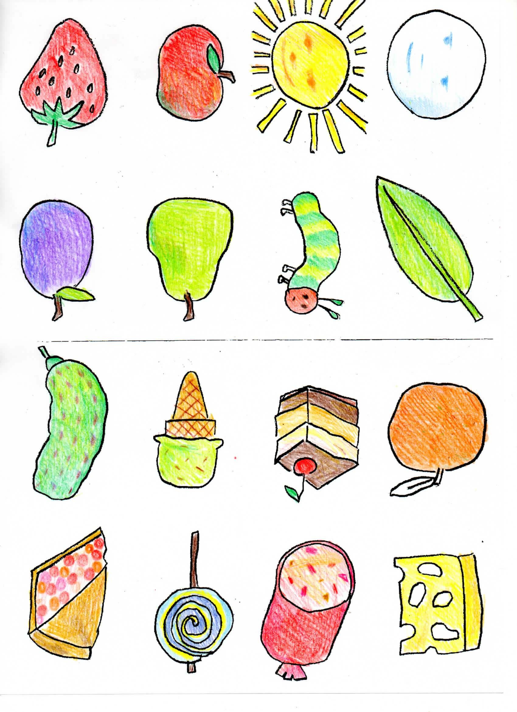 50 Raupe Nimmersatt-Ideen | Raupe Nimmersatt, Raupe, Die Kleine for Very Hungry Caterpillar Foods Printable