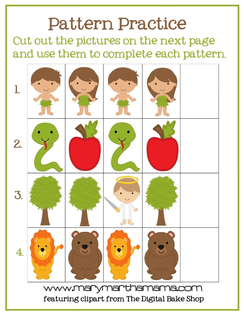 Adam And Eve Story For Kids [Free Printable Activities] – Mary regarding Adam And Eve Free Printables