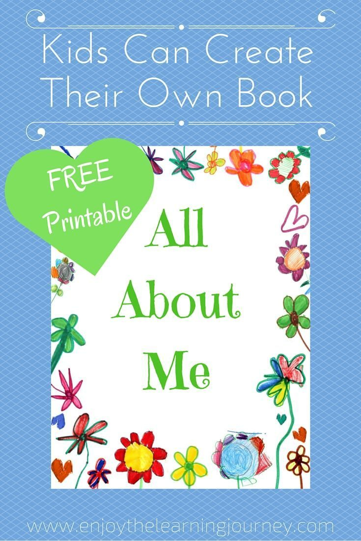 All About Me Book With Free Printable - Enjoy The Learning Journey throughout Free Printable Children'S Books