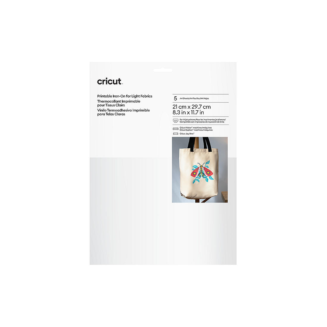 Bedruckbares Iron-On Für Helle Stoffe – A4 (5 Stk.) with Cricut Printable Vinyl Iron On