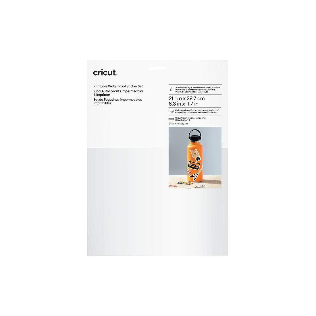 Bedruckbares, Wasserfestes Aufkleberset – A4 (6 Stk.) | Cricut Shop for Is Cricut Printable Vinyl Waterproof