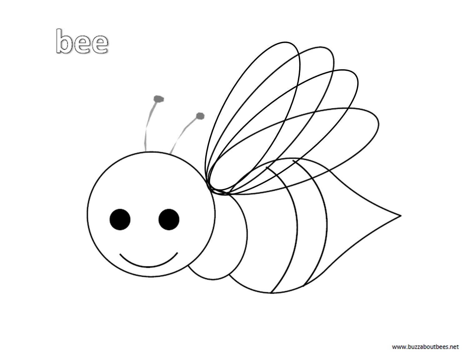 Bee Coloring Pages Free To Download And Print with Free Printable Pictures of Bees