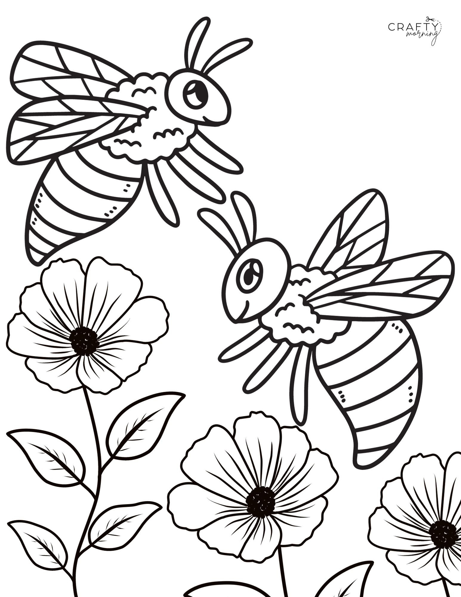 Bee Coloring Pages To Print - Crafty Morning with Free Printable Pictures Of Bees