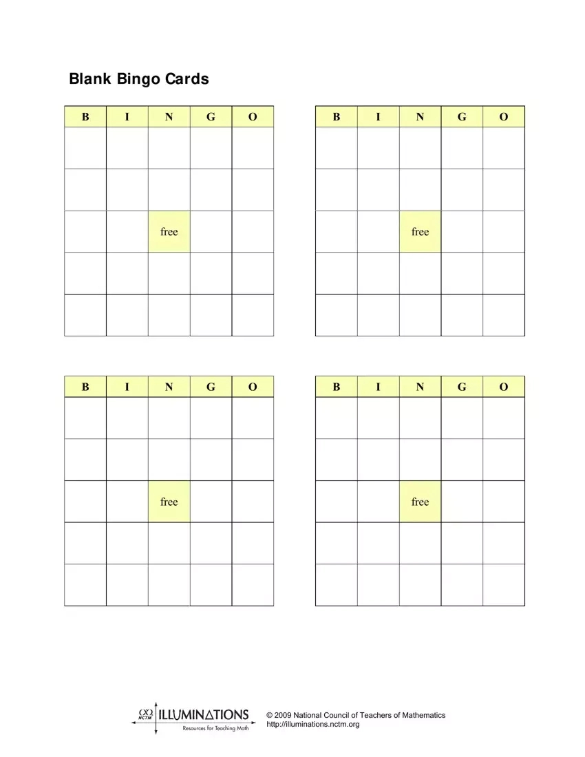 Blank Bingo Cards ≡ Fill Out Printable Pdf Forms Online for Free Printable Blank Bingo Boards