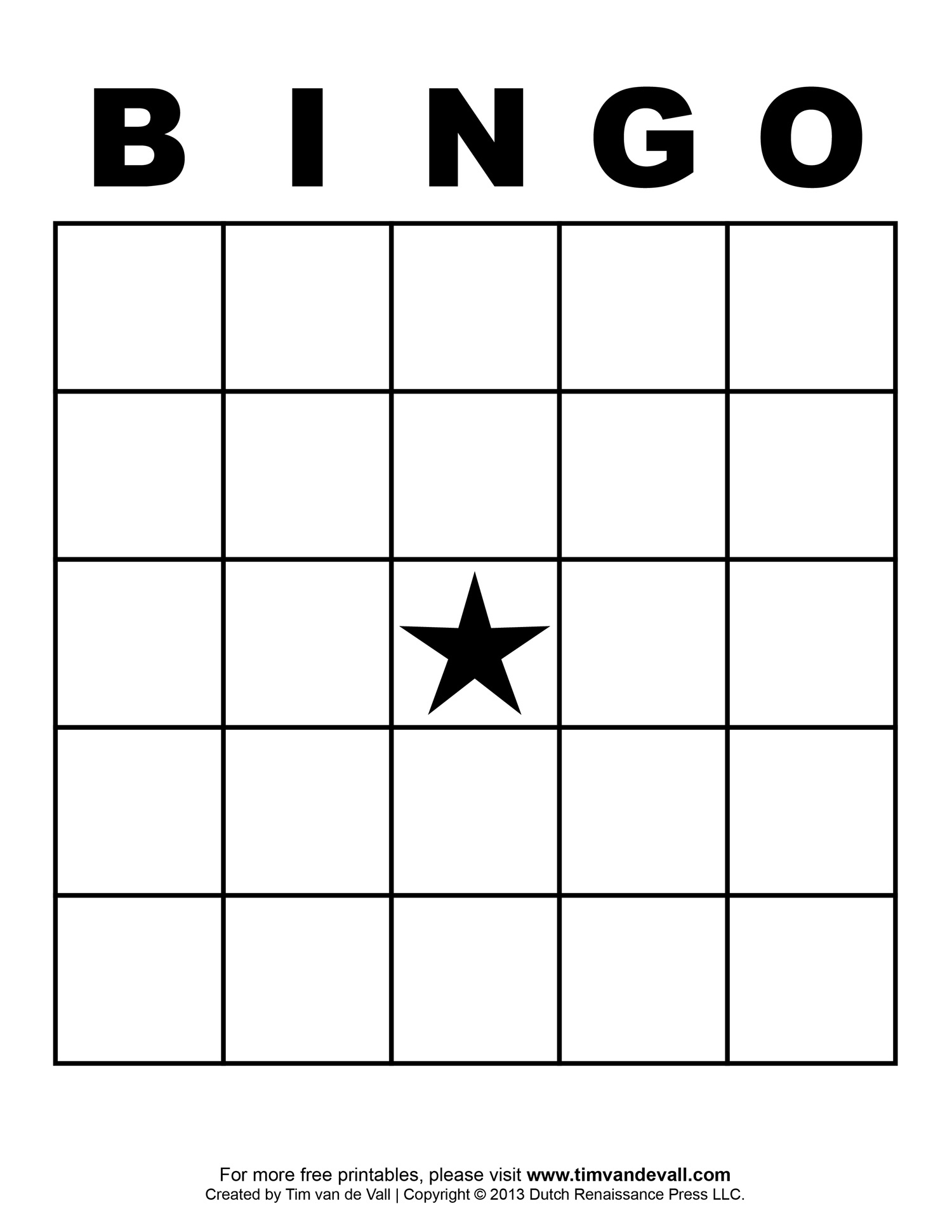 Blank Bingo Template - Tim&amp;#039;S Printables inside Free Printable Blank Bingo Boards