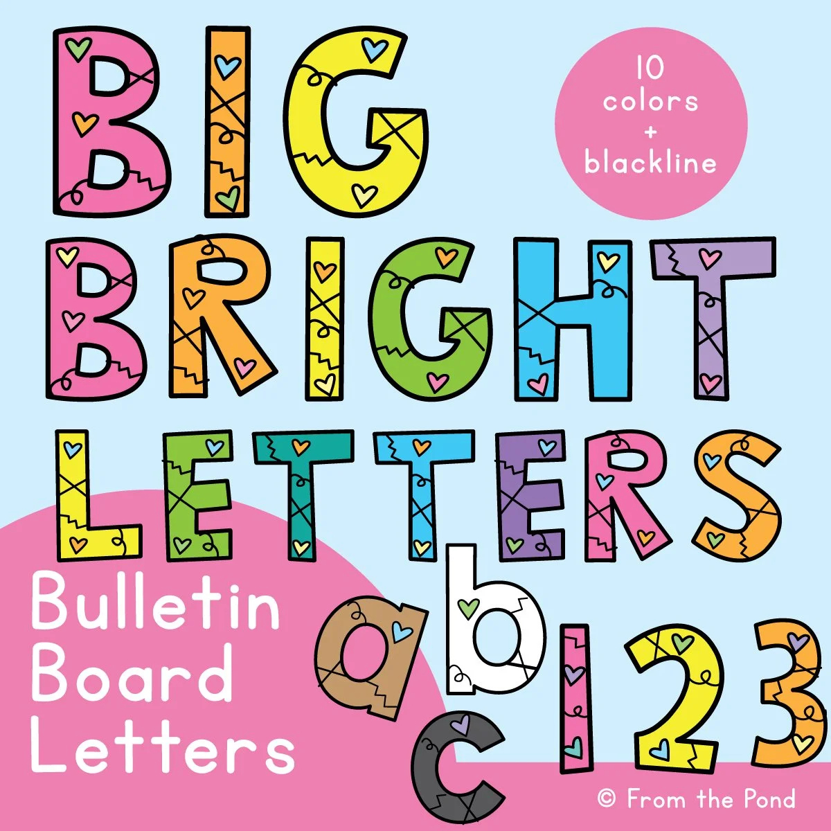 Bulletin Board Letters For The Classroom - Just Print And Display pertaining to Bulletin Board Letters Free Printable
