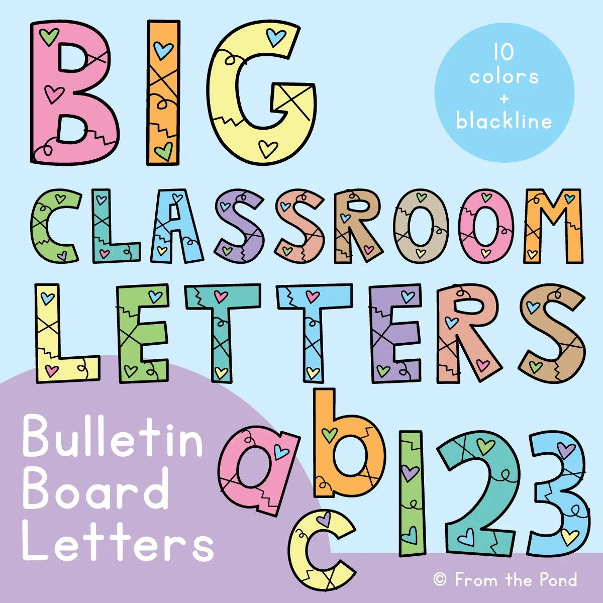 Bulletin Board Letters For The Classroom - Just Print And Display throughout Bulletin Board Letters Free Printable