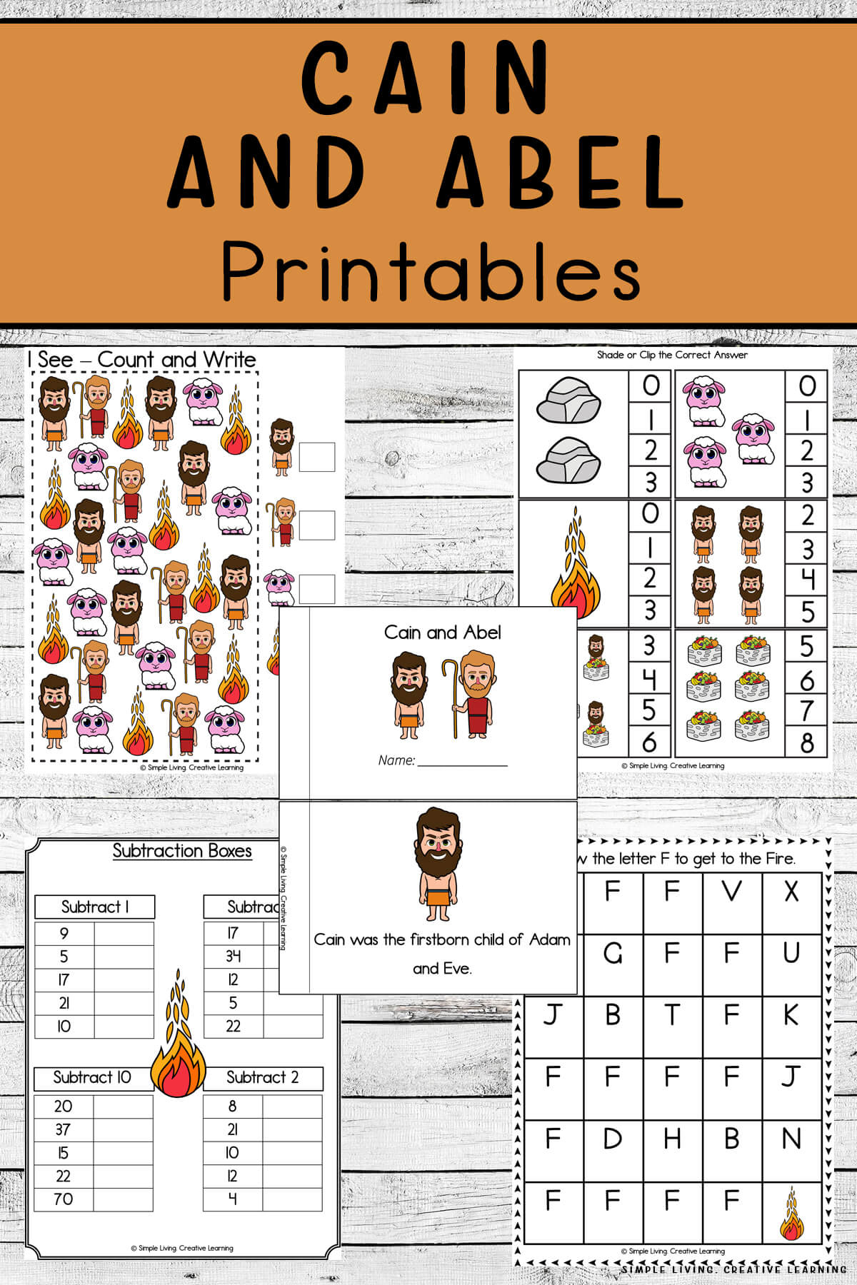 Cain And Abel Printables - Simple Living. Creative Learning intended for Cain and Abel Printable Story