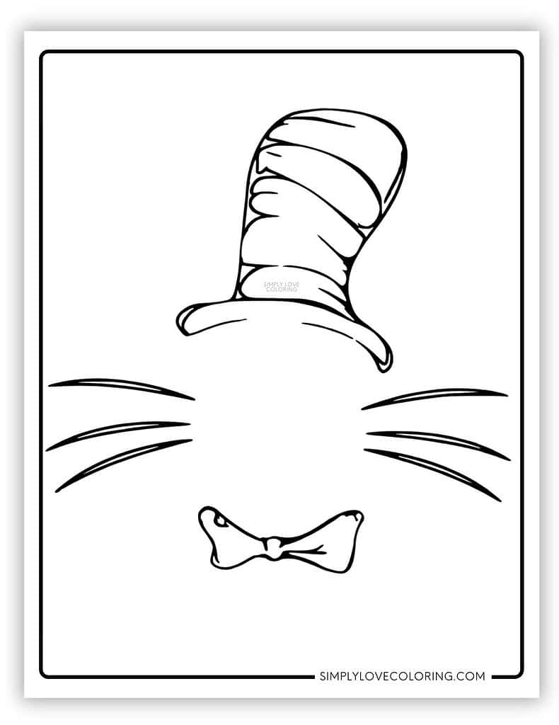 Cat In The Hat Coloring Pages (Free Pdf Printables) - Simply Love in Cat And The Hat Printable