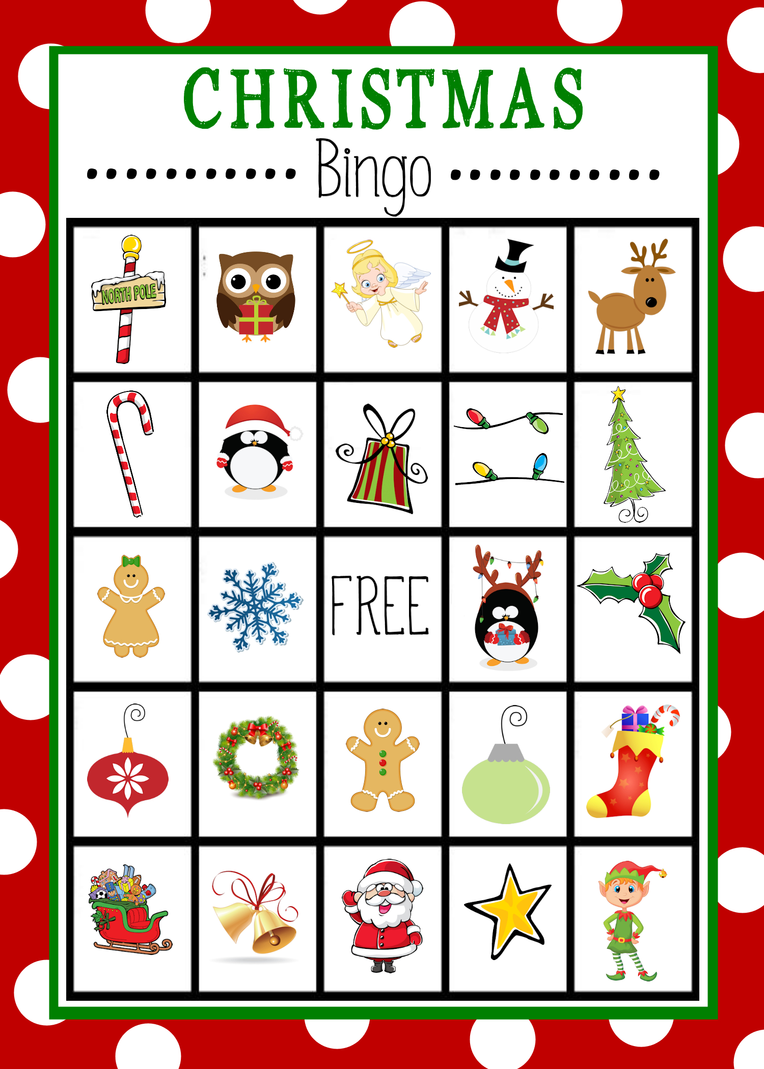 Christmas Bingo - Crazy Little Projects in Christmas Bingo Free Printable