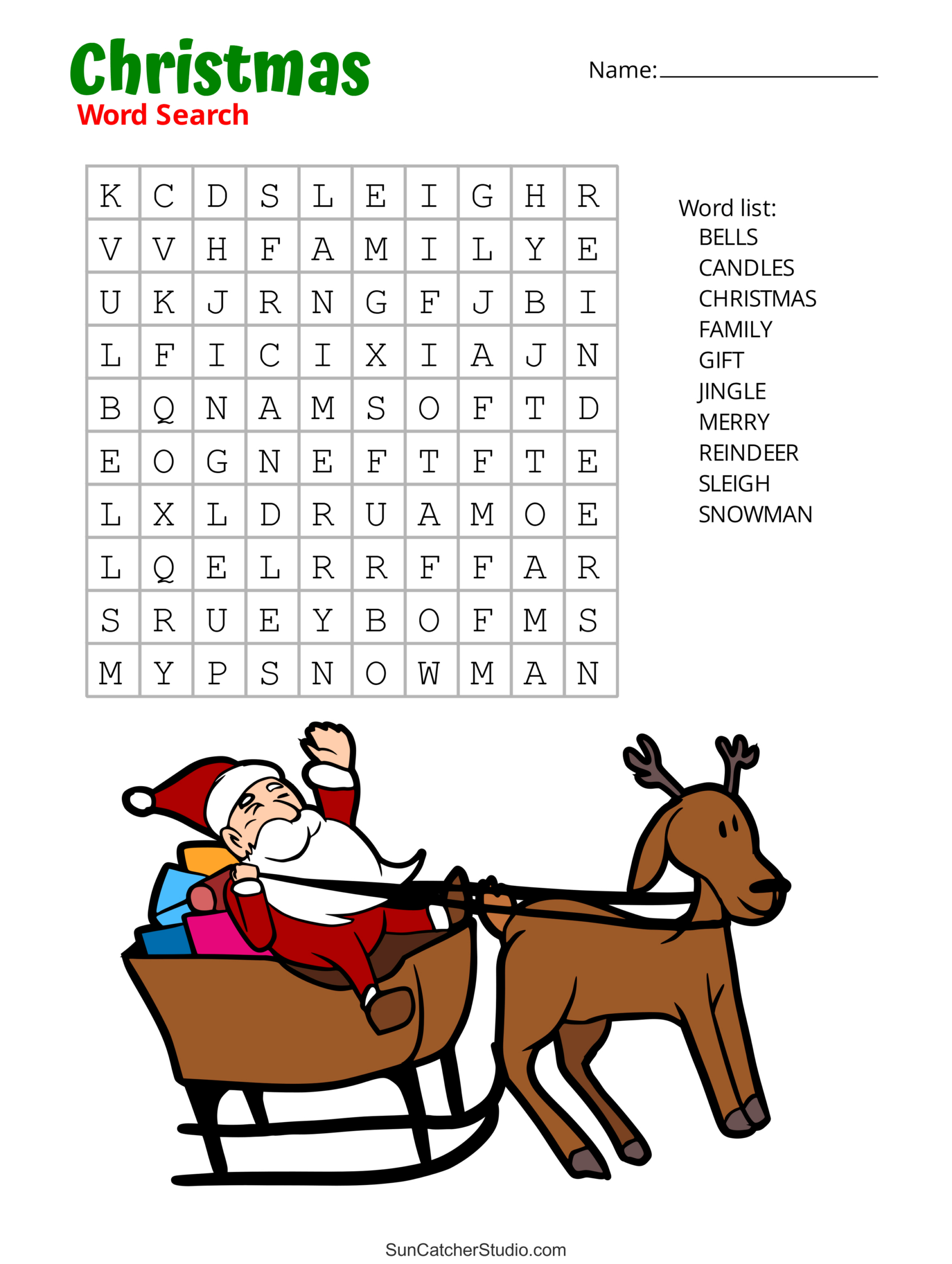 Christmas Word Search (Free Printable Pdf Puzzles) – Free within Free Printable Christmas Word Search Puzzles