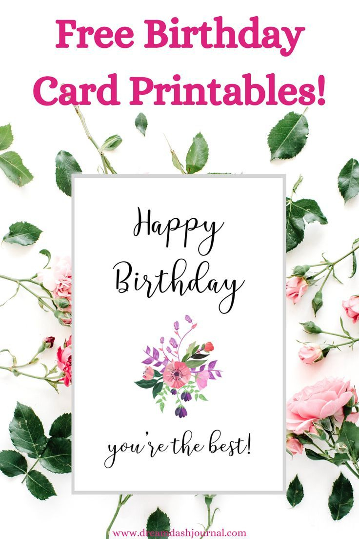 Cute Printable Birthday Cards For Her {Pretty & Free Pdf Download!} in Free Printable Birthday Cards For Her