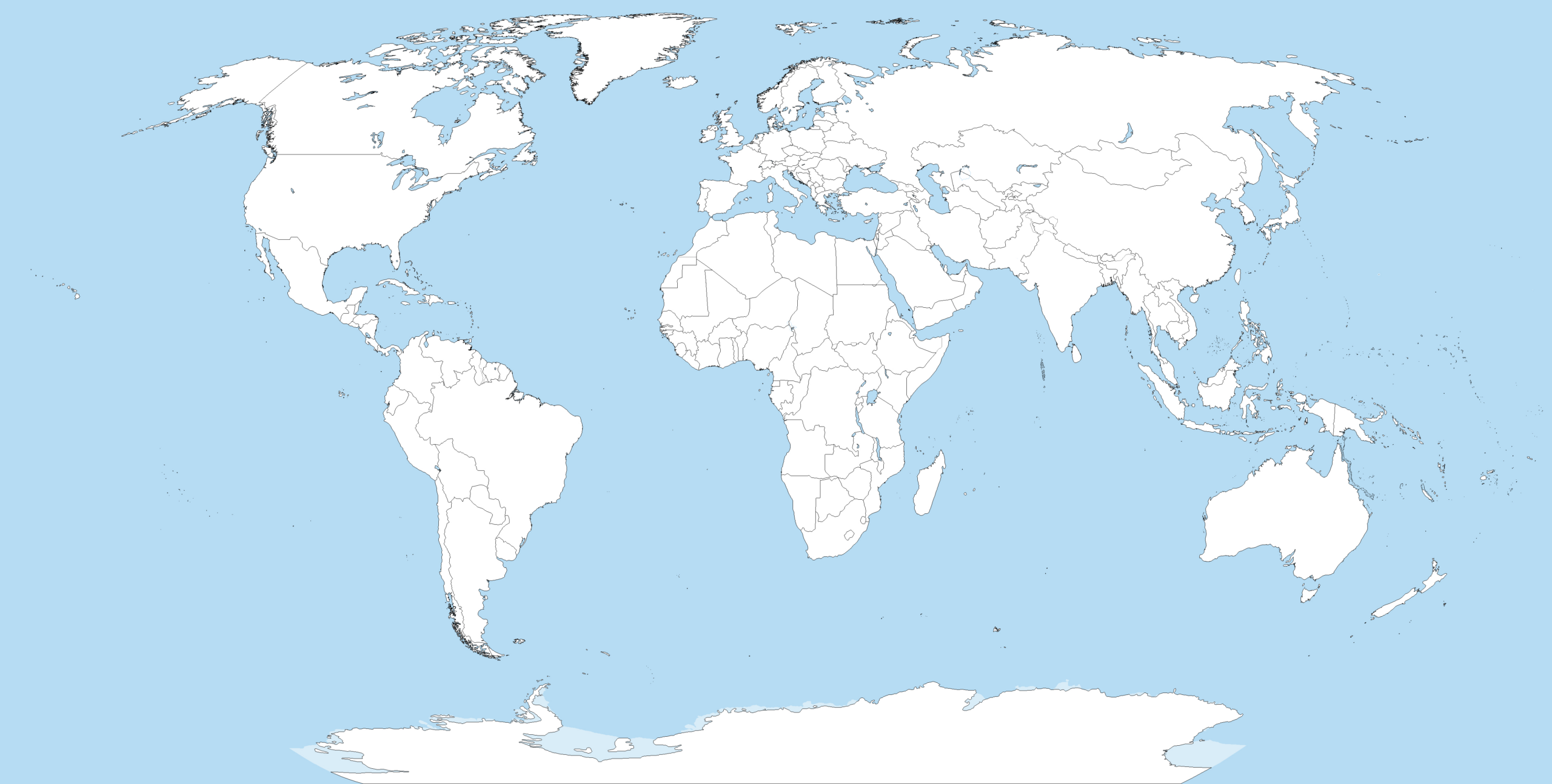 Datei:a Large Blank World Map With Oceans Marked In Blue with Blank Printable World Map Continents