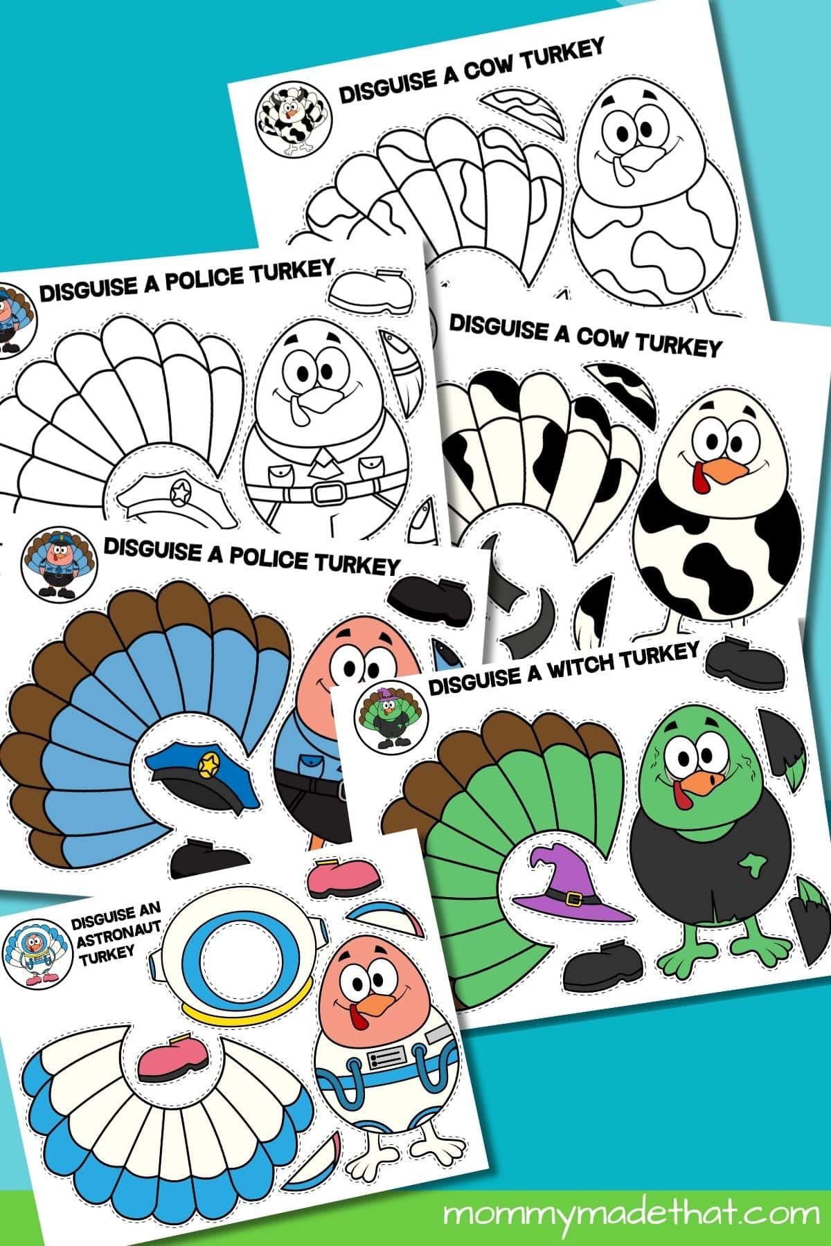 Disguise A Turkey Project (Free Printable Templates + Ideas) intended for Template Free Printable Turkey in Disguise Printable Outfits