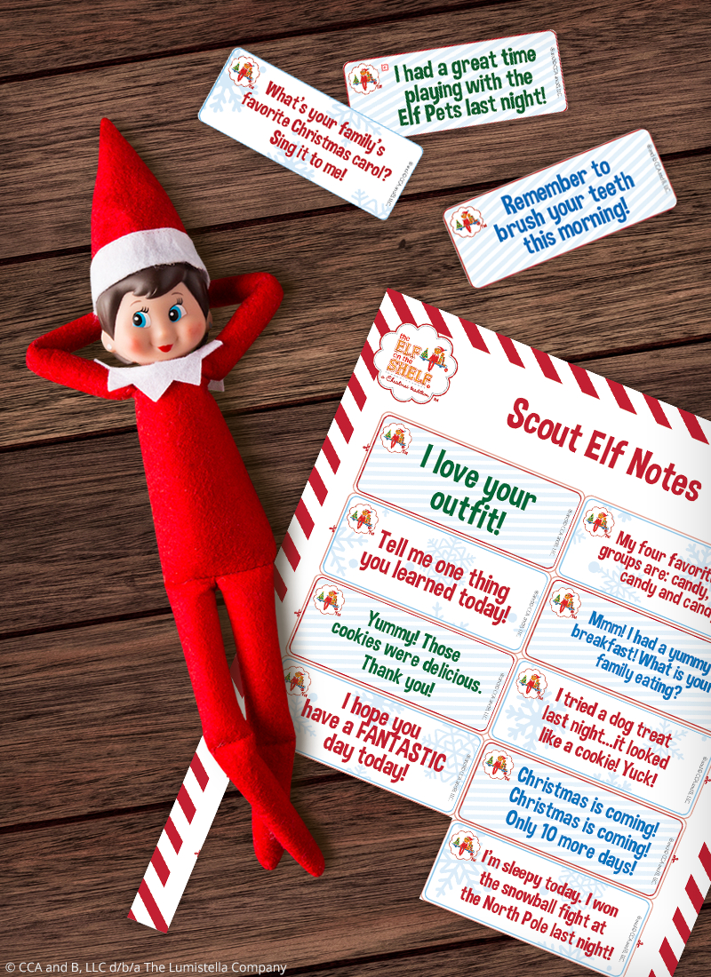 Download Free Printable Elf On The Shelf Notes | The Elf On The Shelf for Free Elf on the Shelf Printable Notes