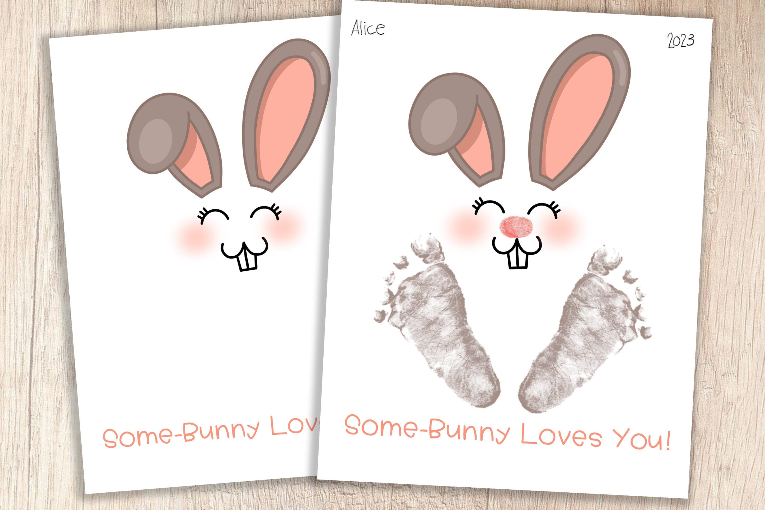 Easter Printable | "Some-Bunny Loves You" | Kids' Footprint regarding Some Bunny Loves You Printable