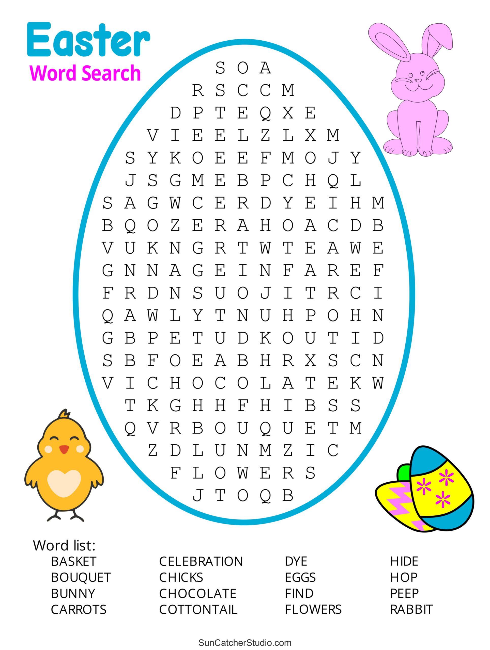 Easter Word Search (Free Printable Pdf Puzzles) – Free Printables regarding Word Search For Easter Printable