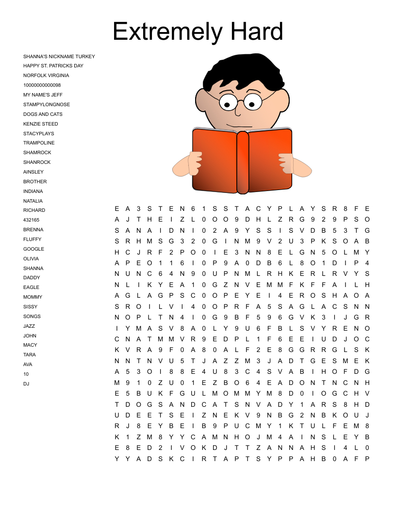 Extremely Hard Word Search - Wordmint for Super Hard Word Search Printable