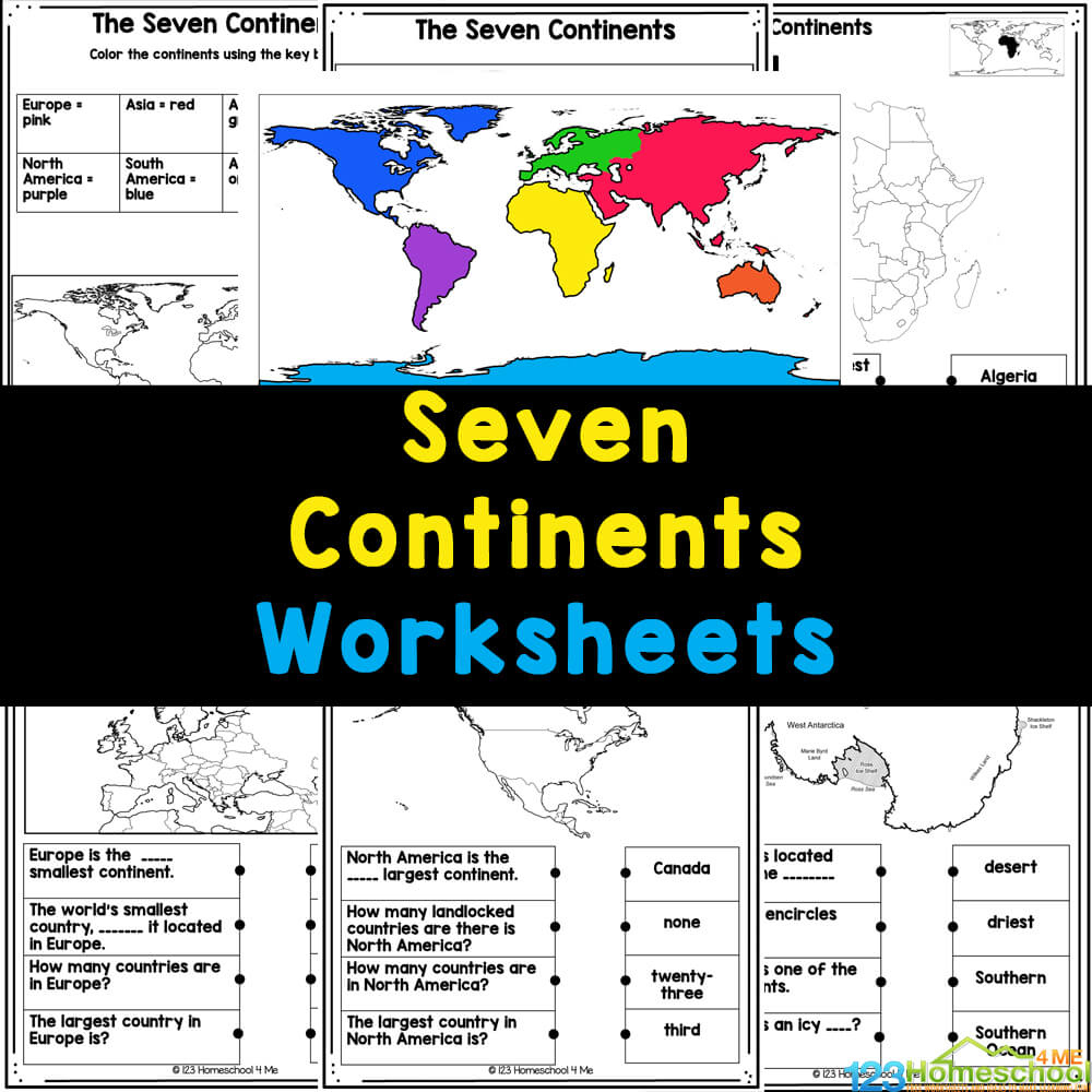 🌍 Free 7 Continents And Oceans Printable Pdf Worksheets (Set 2) pertaining to Free Printable Continents And Oceans Worksheet