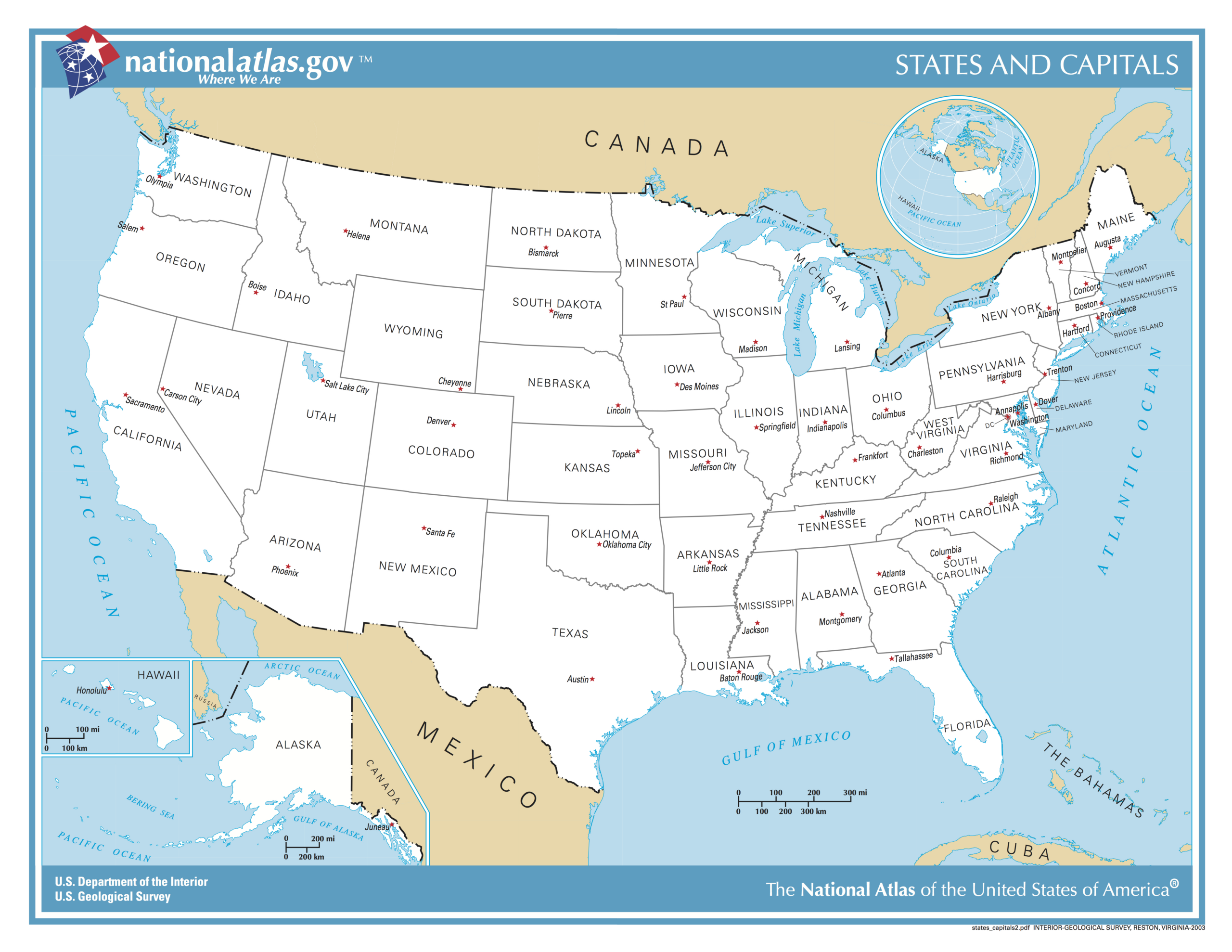 File:us Map - States And Capitals - Wikimedia Commons intended for Printable Map Of The United States And Capitals