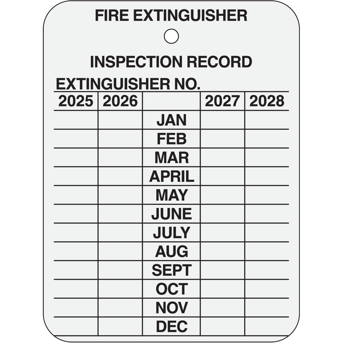 Fire Extinguisher Inspection Tags Printable Free - Printable Party within Printable Fire Extinguisher Inspection Tags Template