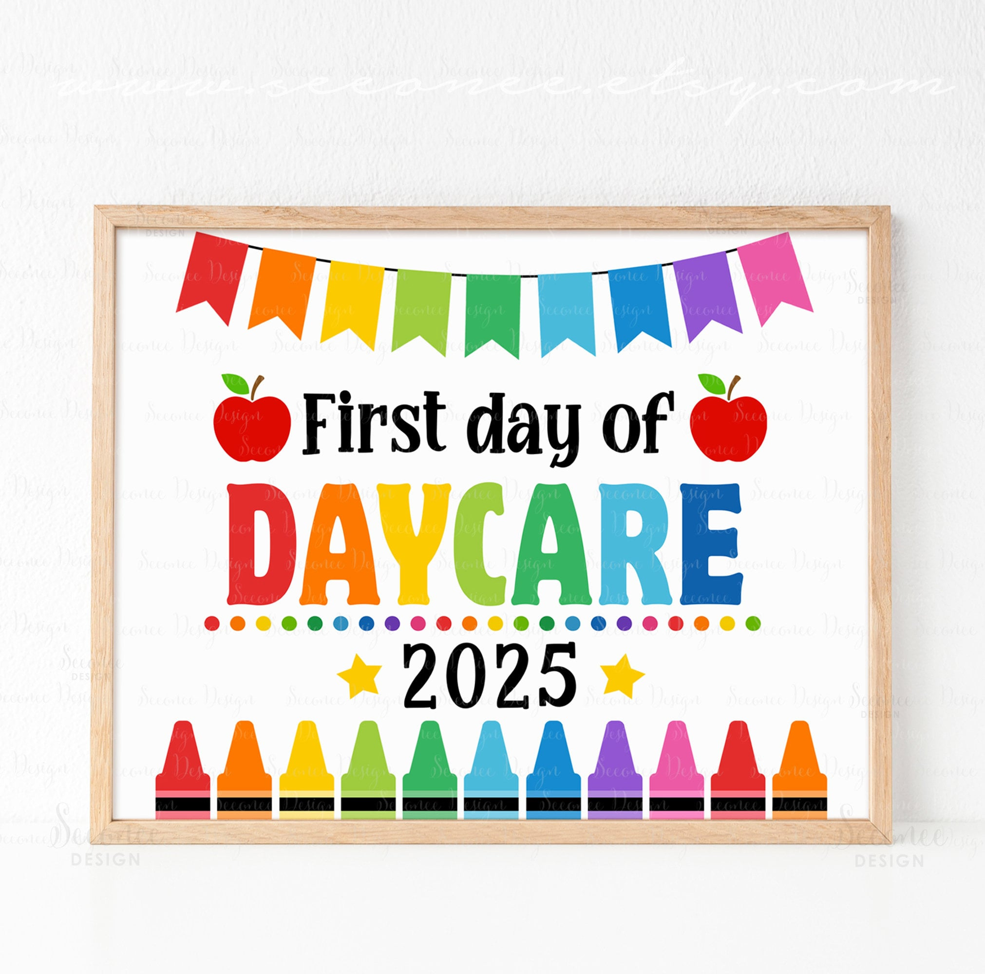 First Day Of Daycare Sign Printable Back To School Sign First Day inside First Day Of Daycare Sign Printable