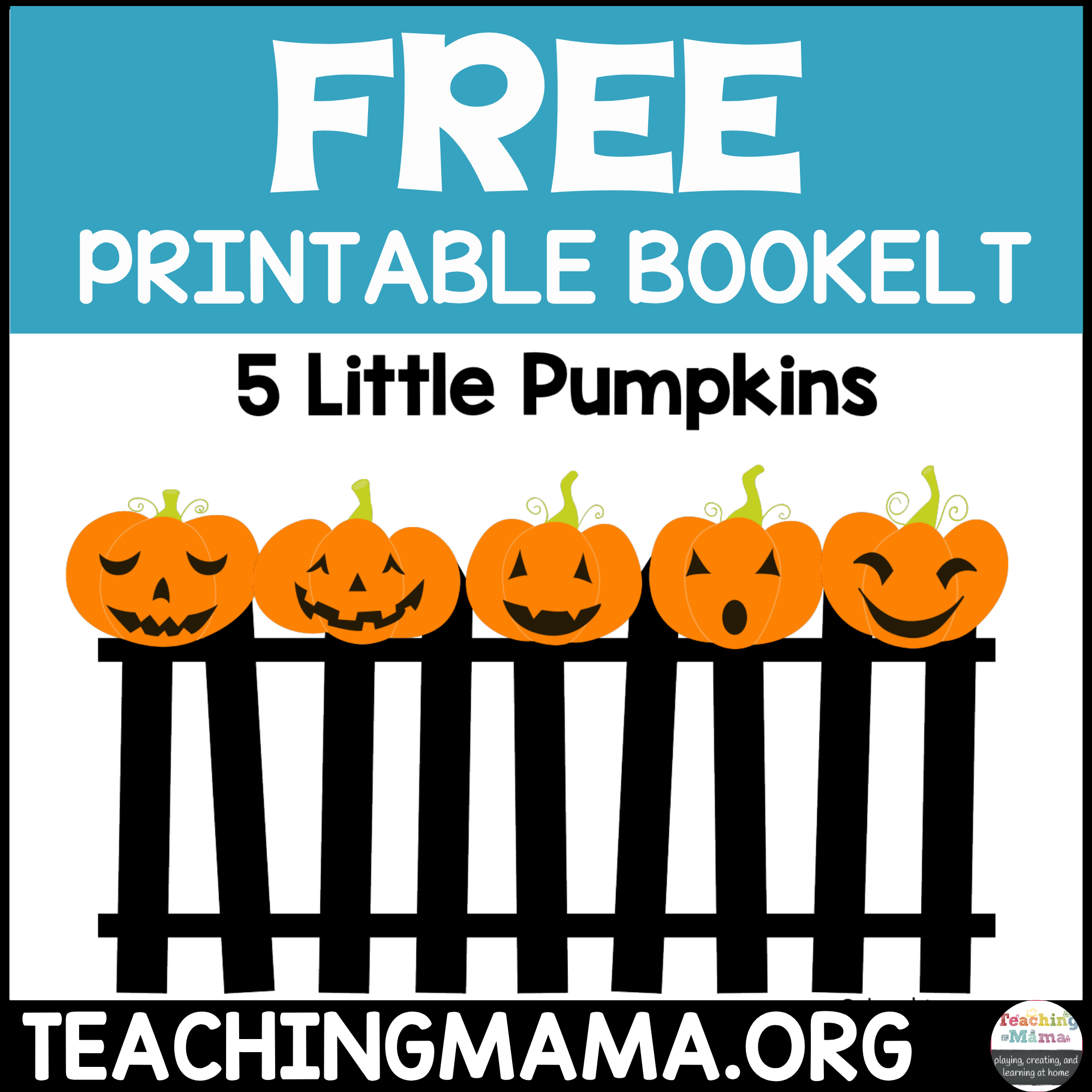 Five Little Pumpkins - Free Rhyme Booklet throughout 5 Pumpkins Sitting On A Gate Printable